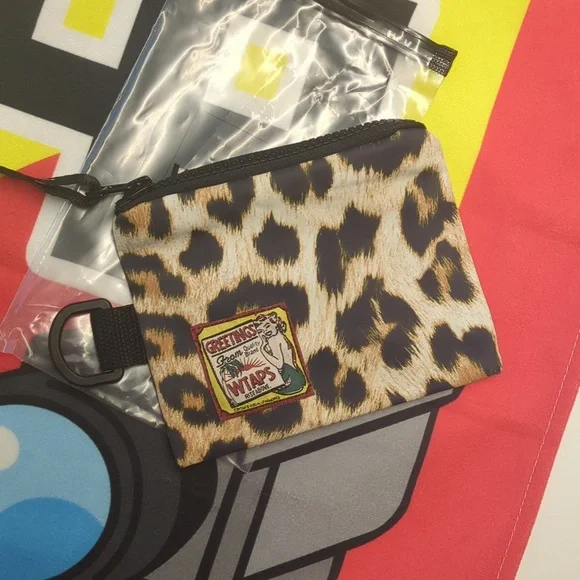 WTAPS - Leopard Print Pouch Wallet - Picture 1 of 7